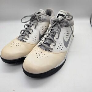 Nike Zoom Attero Basketball Shoes Sneakers White Gray Athletic Mens‎